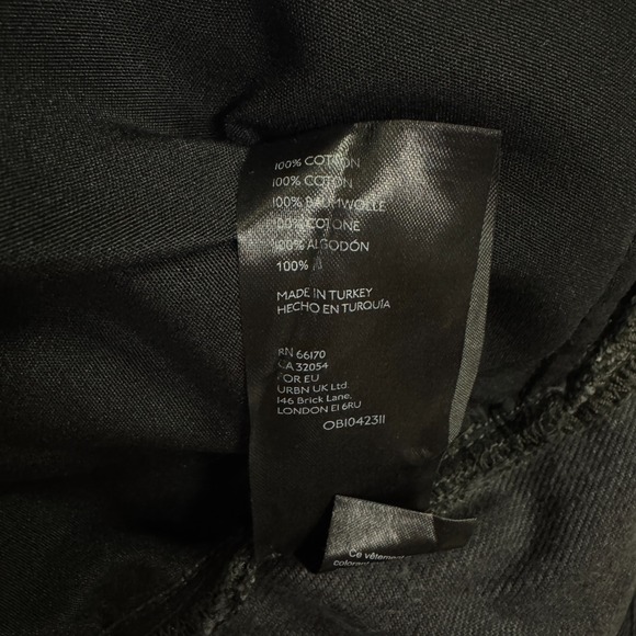 Free People Womens Maggie Mid Rise Straight Leg Jeans Size 30 Black We The Free - Picture 7 of 13